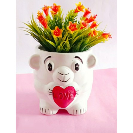 Cute Doggy Ceramic Pot